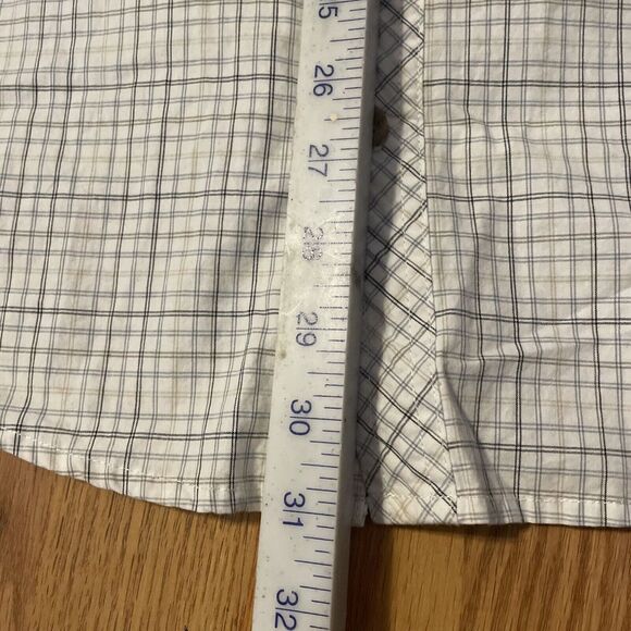 Guy Harvey Button Up Shirt Check Long Sleeve Blue Gray Black Men's Size Medium‎ - Picture 4 of 7